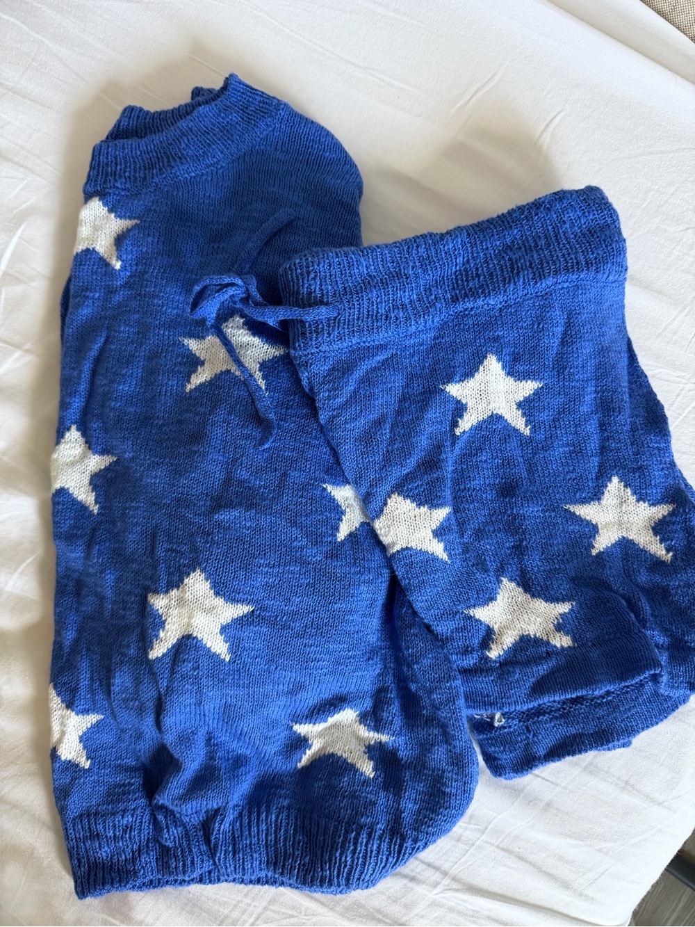Beach Riot Royal Blue Star Knit Lounge Set